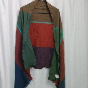 Avoca Ireland Wool  Striped Shawl